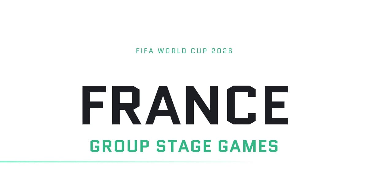 France's Group Stage Games