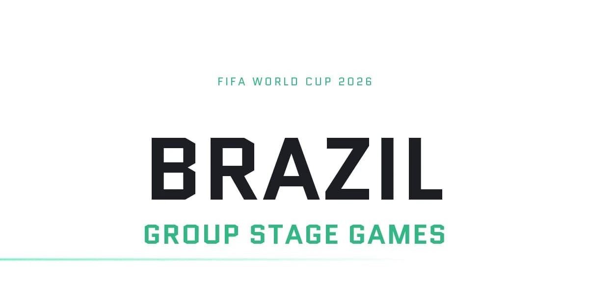 Brazil’s World Cup 2026 Group Games