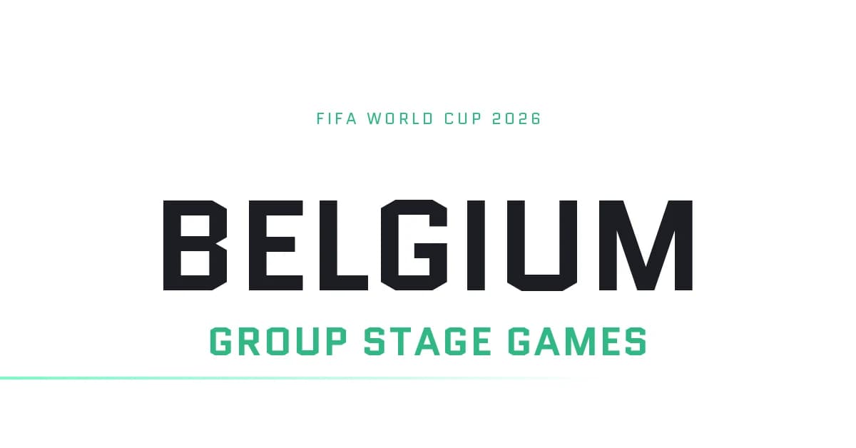 Belgium's Group Stage Games