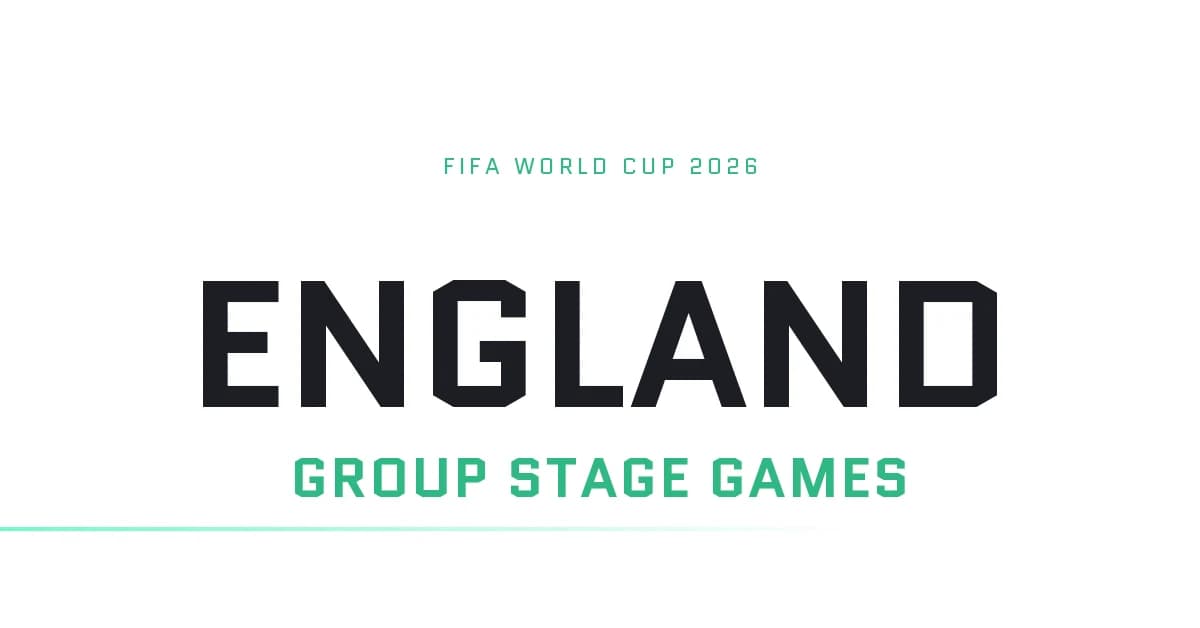 England’s Groups Stage Games Betting Odds