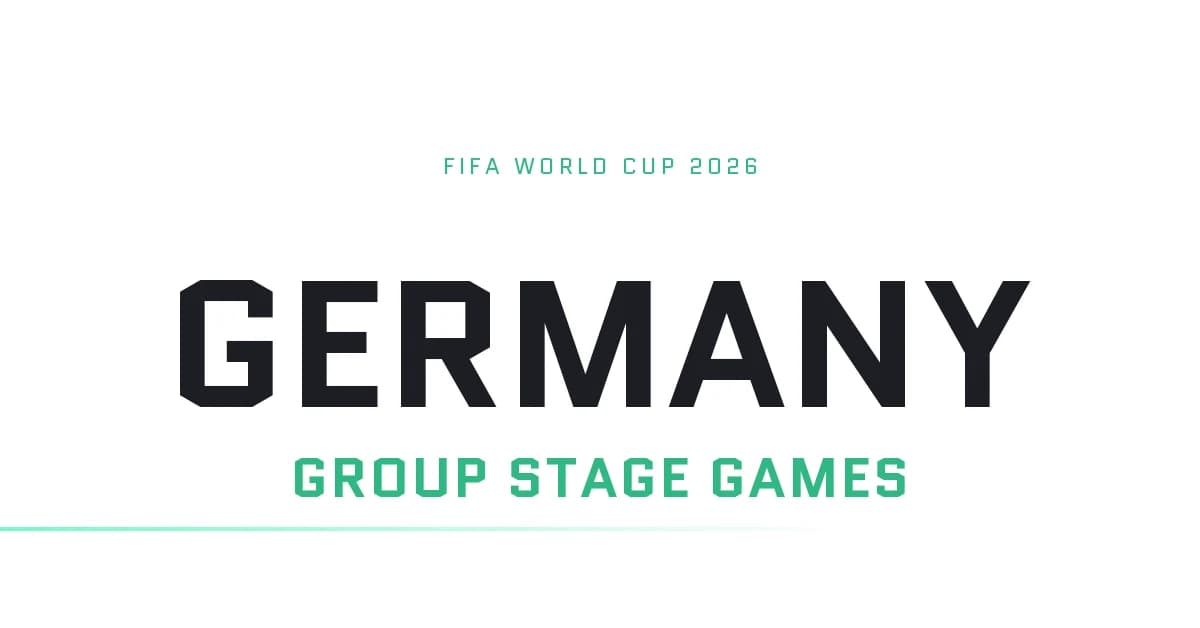 Germany's Group Stage Games