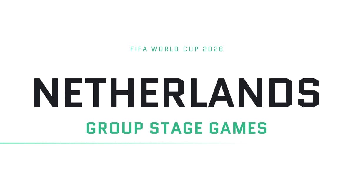 Netherlands Group Stage Games